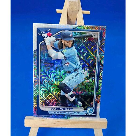 2024 Bowman Chrome - Bo Bichette #39 Mojo Refractor - Picture 3 of 5